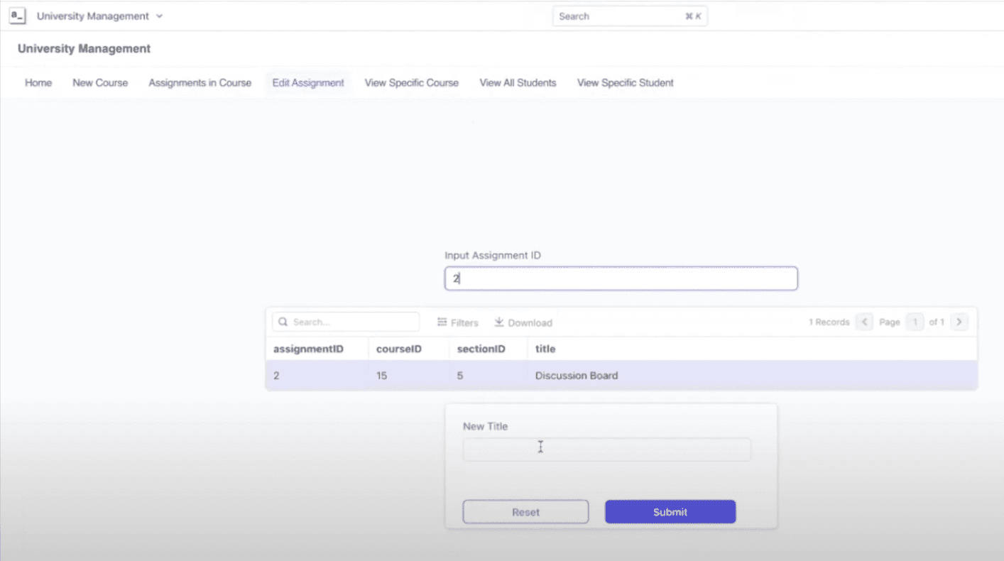 Course Registration App